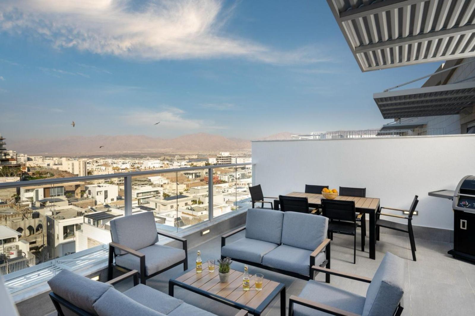 Апартаменти Mountain And Sea View - Penthouse With Private Pool Ейлат Екстер'єр фото