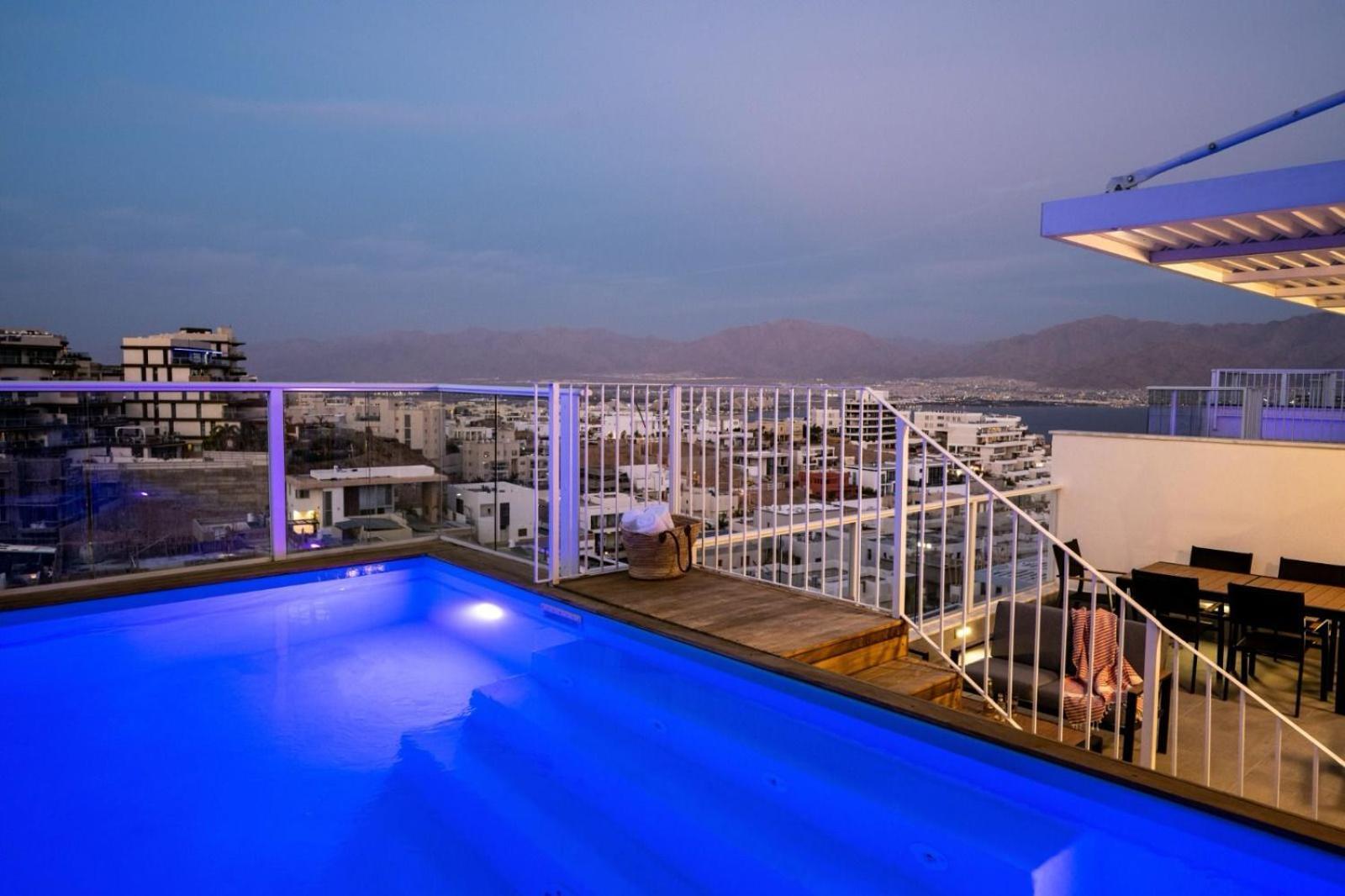 Апартаменти Mountain And Sea View - Penthouse With Private Pool Ейлат Екстер'єр фото